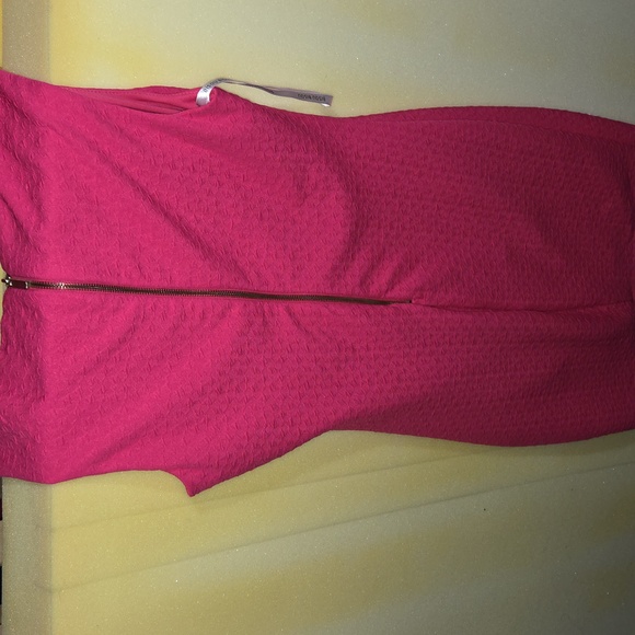 Bisou Bisou Vibrant Pink Midi Dress - Picture 4 of 4